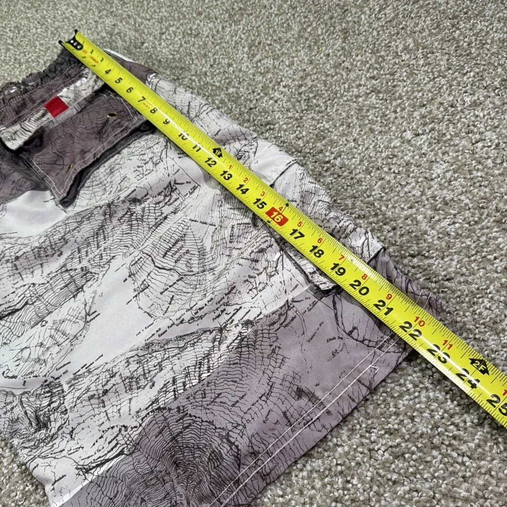 Vintage Surfmentality Y2K Aop Board Shorts Baggy Essentiaks 32 Waist